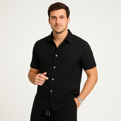 2-teiliges Sommer-Set für Herren – Lässiges Kurzarm-Top und passende Shorts