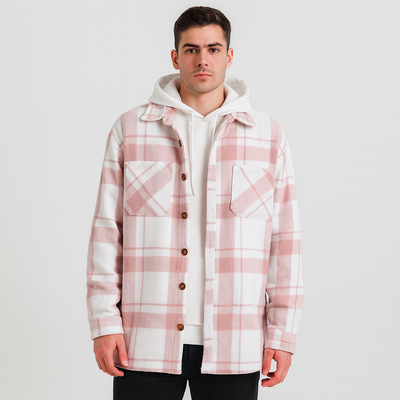 Grayson Herren Karomantel – Lässige Streetwear-Jacke mit Revers