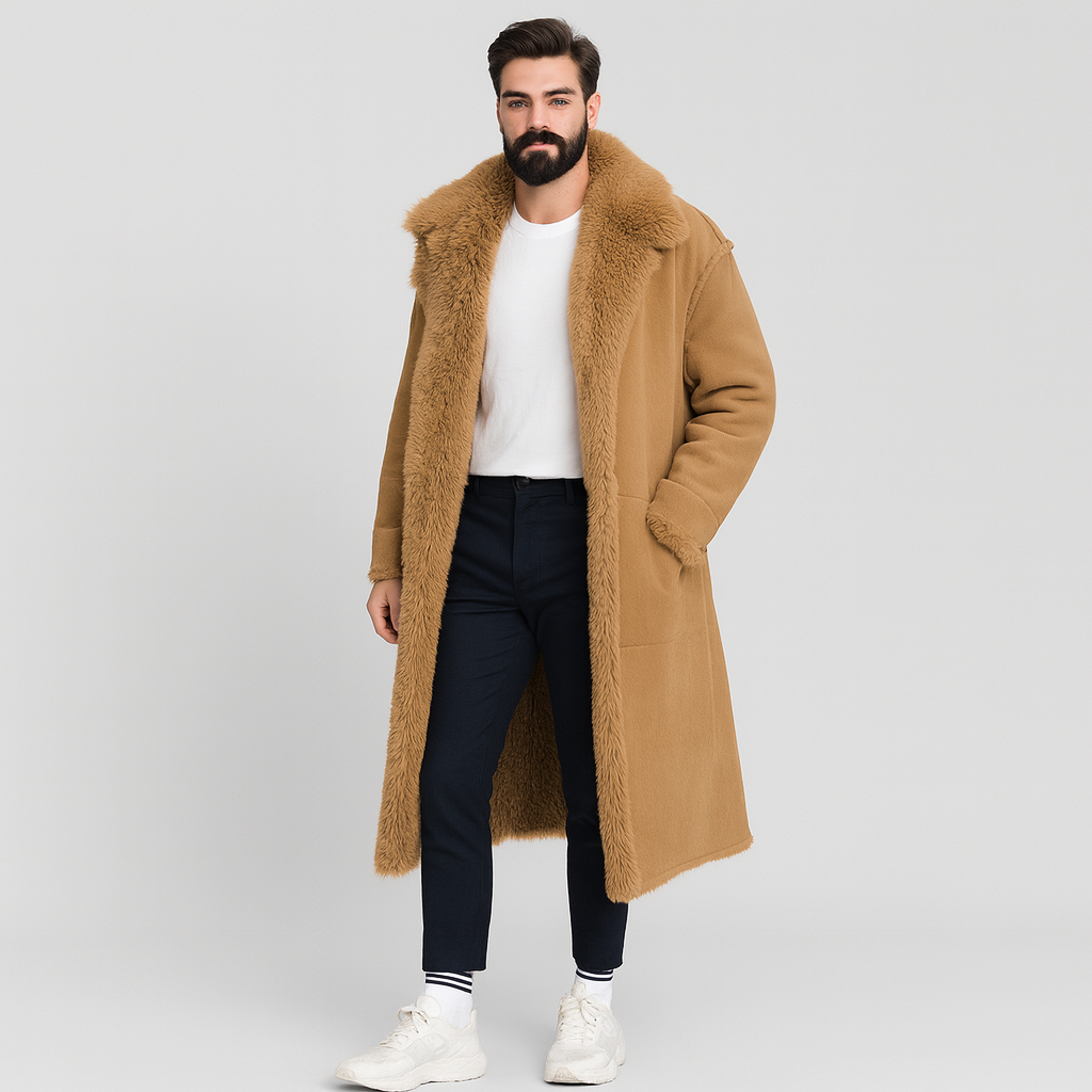 Henrik | Langer Luxus-Wintermantel für Herren