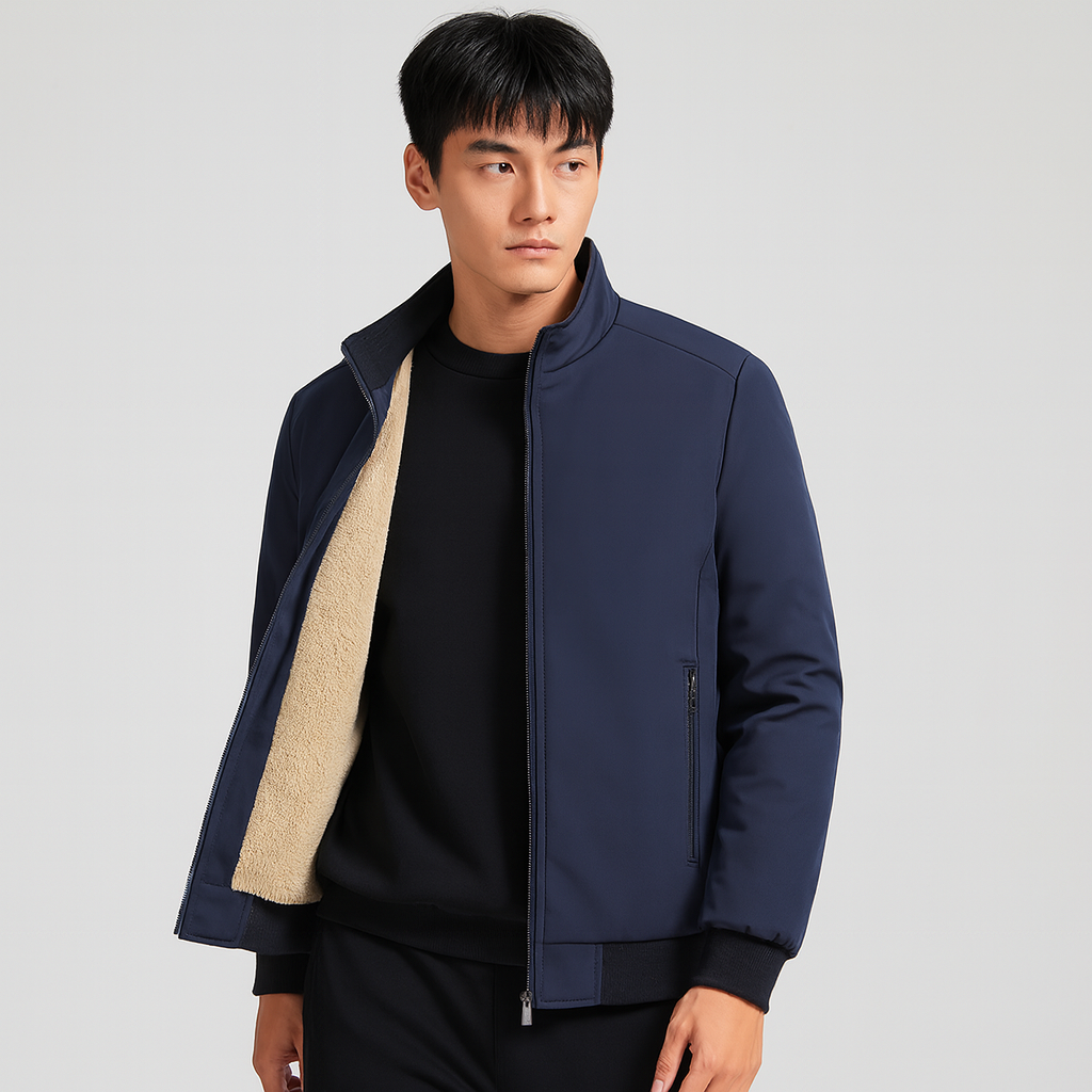 Erik | Warme Herren-Fleecejacke mit Stehkragen