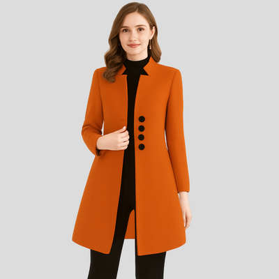 Isla | Eleganter Mantel mit Knopfleiste