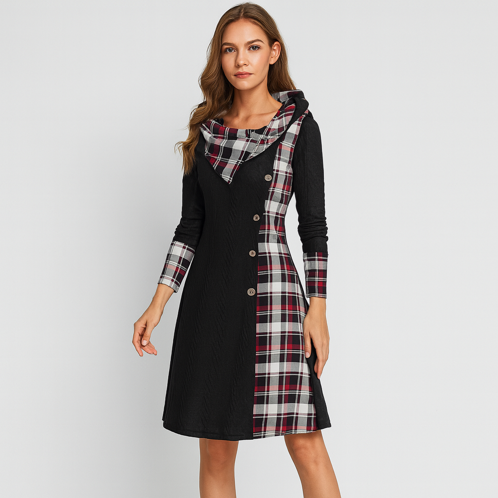 Maribel | Winterjacke mit Kapuze und Kunstfellbesatz