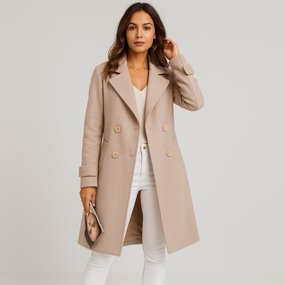 Eloise Eleganter zweireihiger Herbstmantel