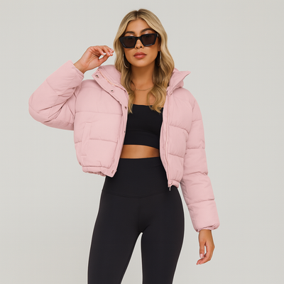 Alora | Winterjacke mit plissiertem Kordelzug