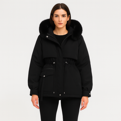 Éliane | Eleganter Winterparka aus Kunstfell