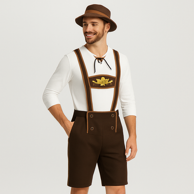 Herren Trachtenkostüm Set – Komplettes Outfit für Oktoberfest & Bierfest