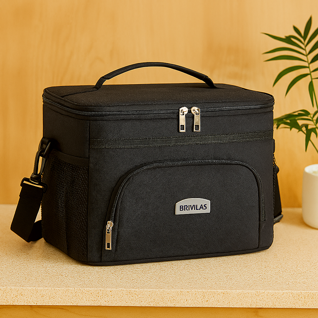 Isolierte Picknick-Kühltasche – Thermotasche für Outdoor, Strand & Camping