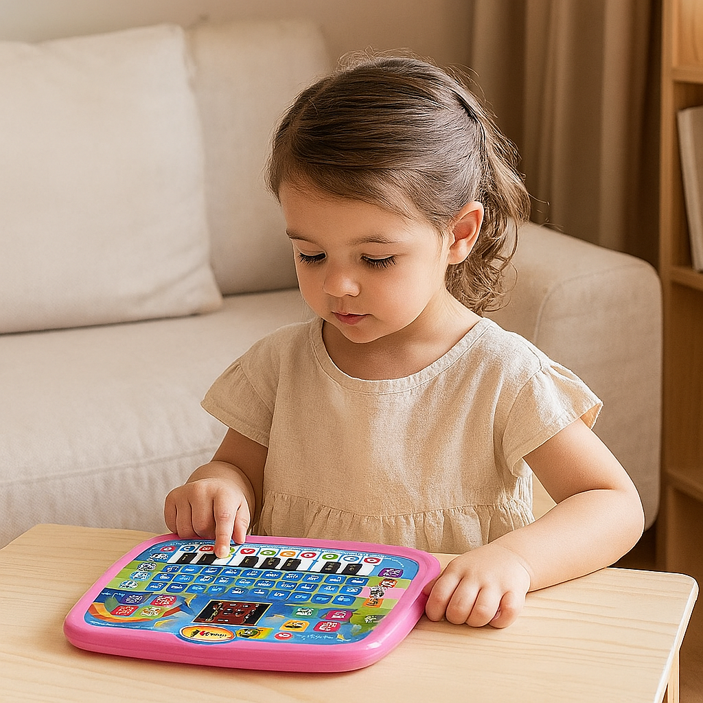 Lern-Tablet für Kinder – Buchstaben, Zahlen, Geräusche & Klaviertasten