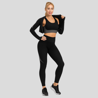 3-teiliges Yoga-Set für Damen