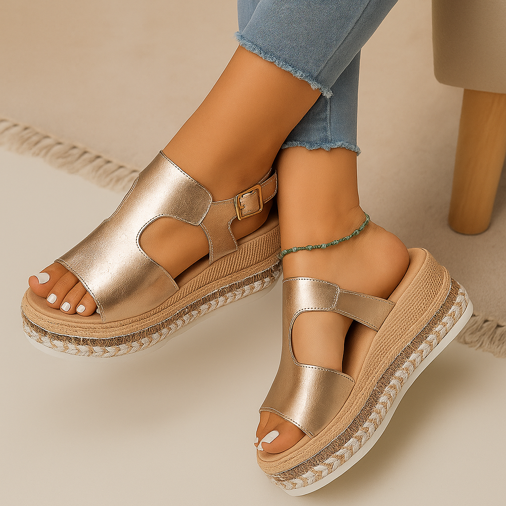 Lina Casual Wedge Schuhe – Bequeme und stilvolle Keil-Sandalen für Damen