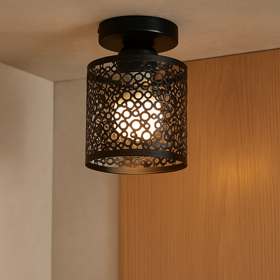 IronGlow – Industrielle Loftlampe mit offenem Rahmen im Vintage-Stil