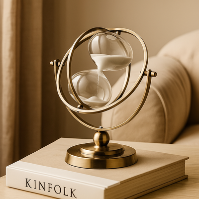 ClarityFlow – Elegante Sanduhr mit beruhigendem Sandlauf und Stil