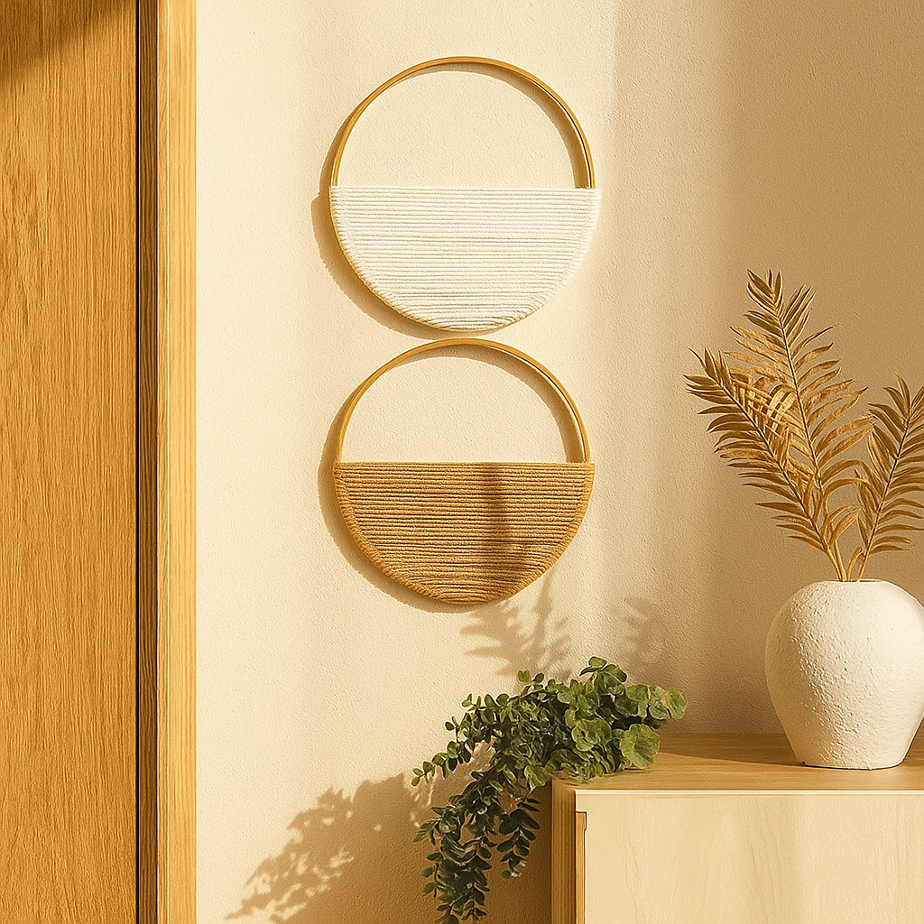 Willowloop – Circulares Makrame-Wandsdekor mit symmetrischem Design