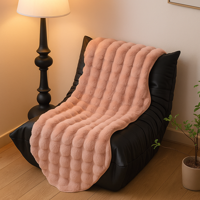 CloudHaven – Ultraweiches Plüschdecke mit rutschfester Rückseite