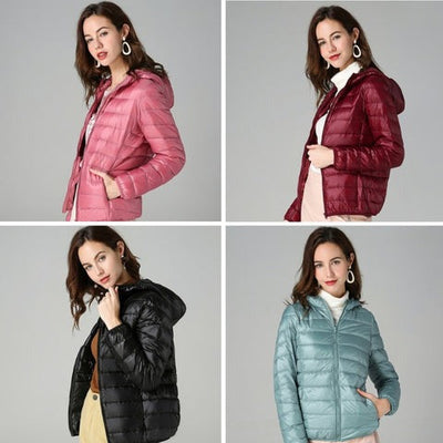 TEODORA - GESTEPPTE JACKE MIT KAPUZE