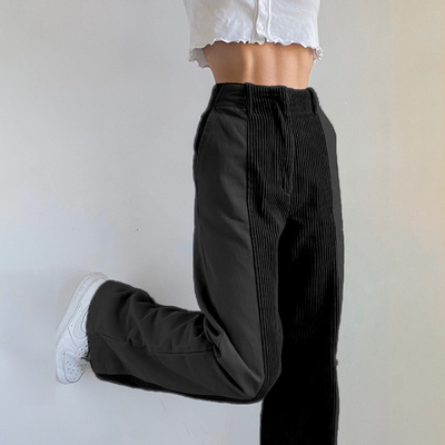 Lauren | Casual Stylish Hoch Taillierte Cordhose