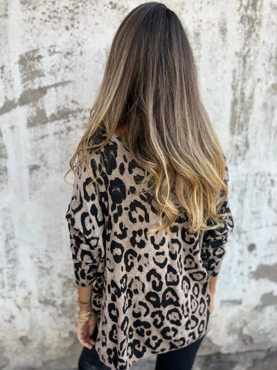 INA - PULLOVER MIT ANIMALPRINT