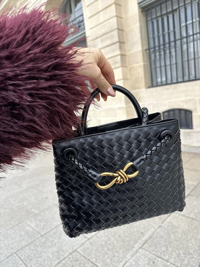 Damen Handtasche Gewebt Strukturierte Eleganz