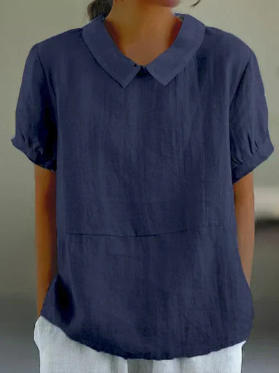 Diana | Elegantes Top mit Vintage Kragen