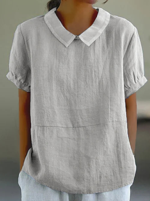 Diana | Elegantes Top mit Vintage Kragen