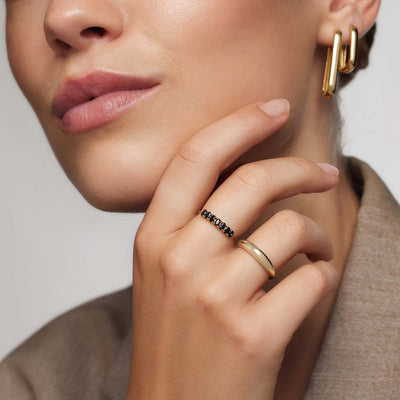 Sturdy Gold Ring | Rock Solid Design