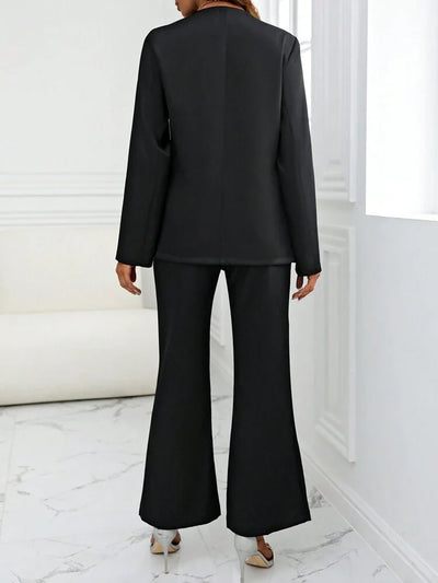 Emily | Stilvolles 3-teiliges Set mit Hose, Top und Schalärmeln