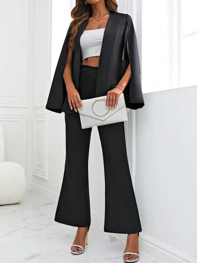 Emily | Stilvolles 3-teiliges Set mit Hose, Top und Schalärmeln