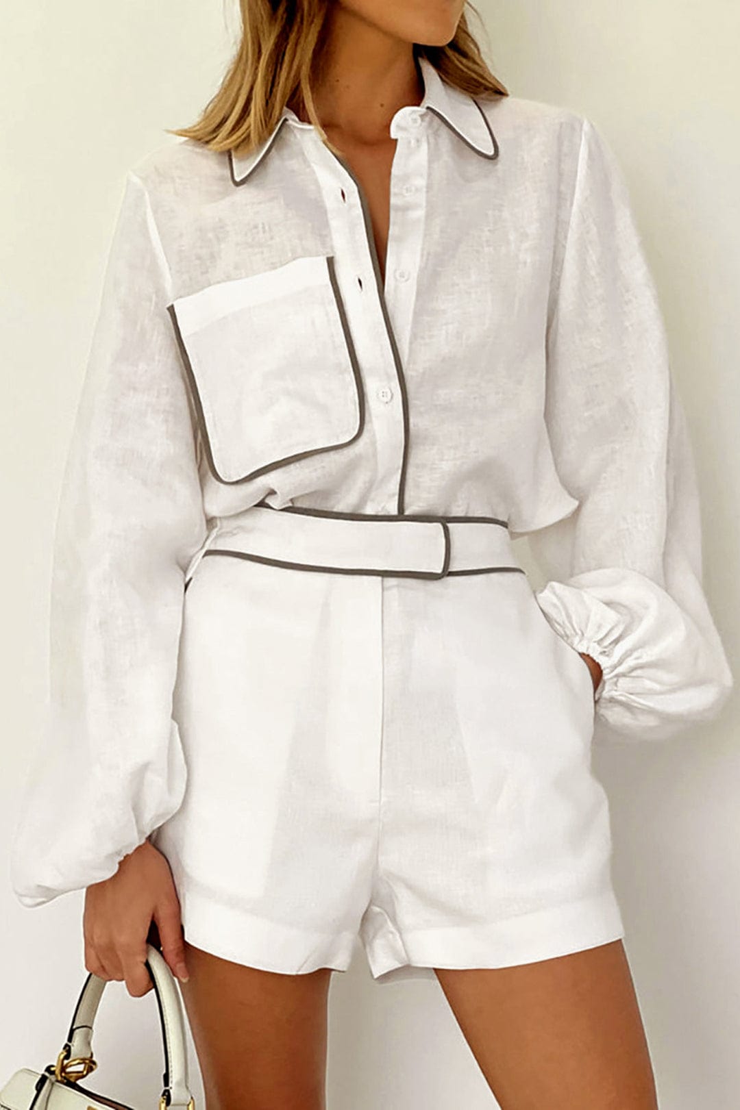 Lina | Elegantes Zweiteiler-Set mit Kontrastdetails