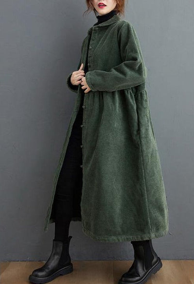 Langer Kordmantel für Damen