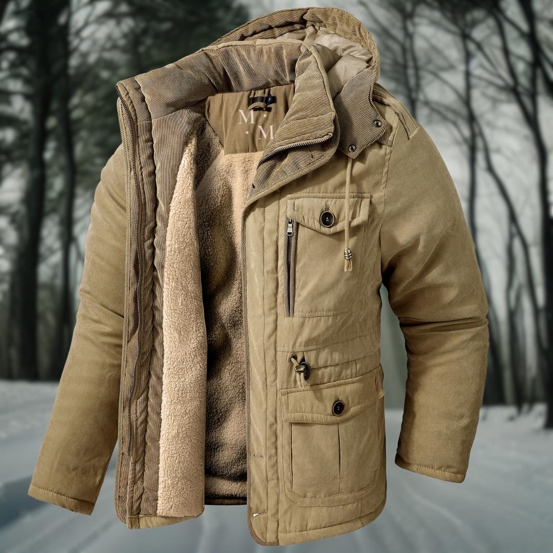 Herren Winterjacke | Lässig mit Kapuze und Taschen