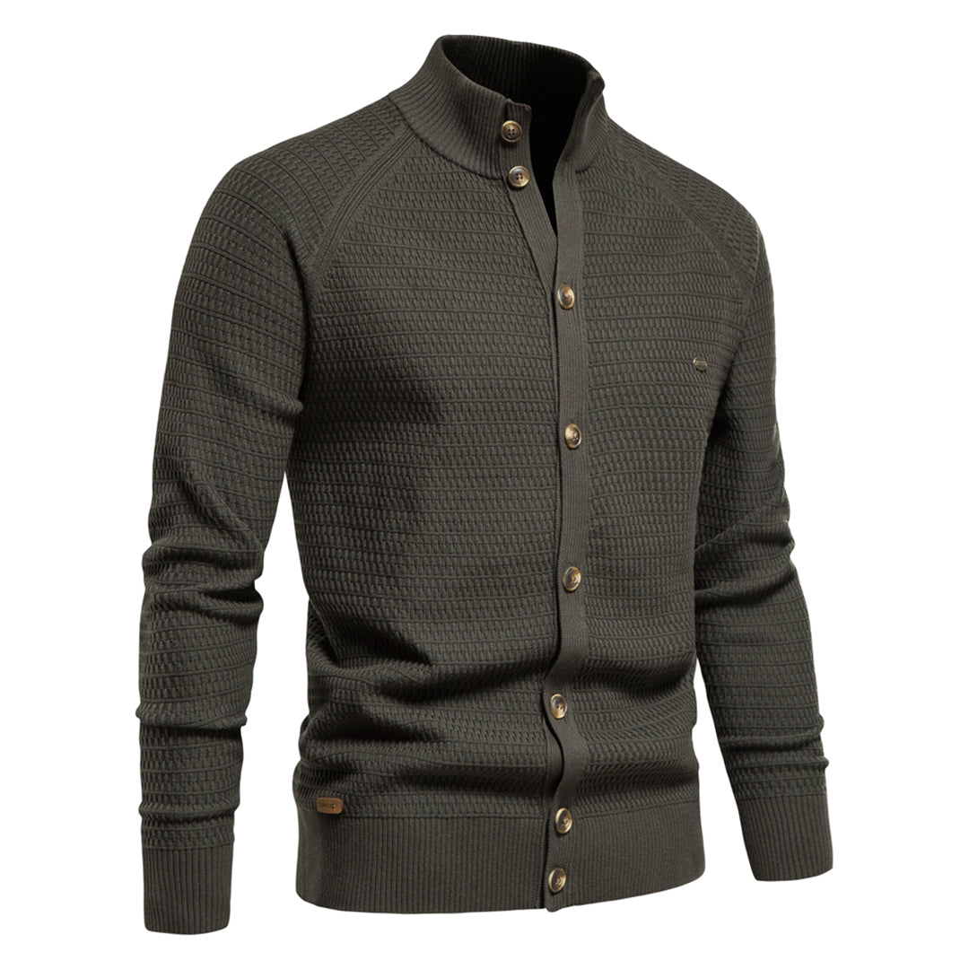 Einfache Winterstrickjacke für Männer
