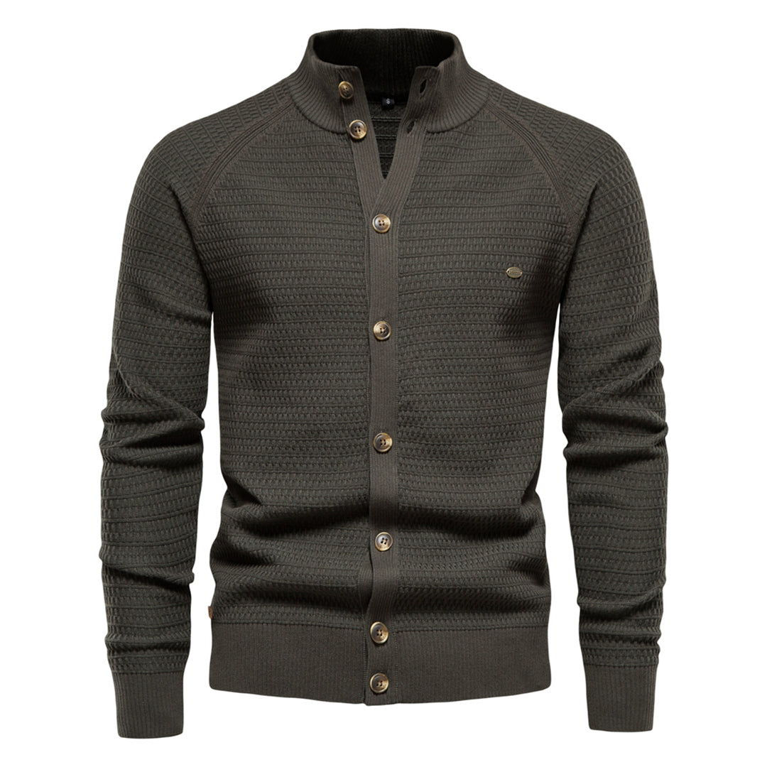 Einfache Winterstrickjacke für Männer