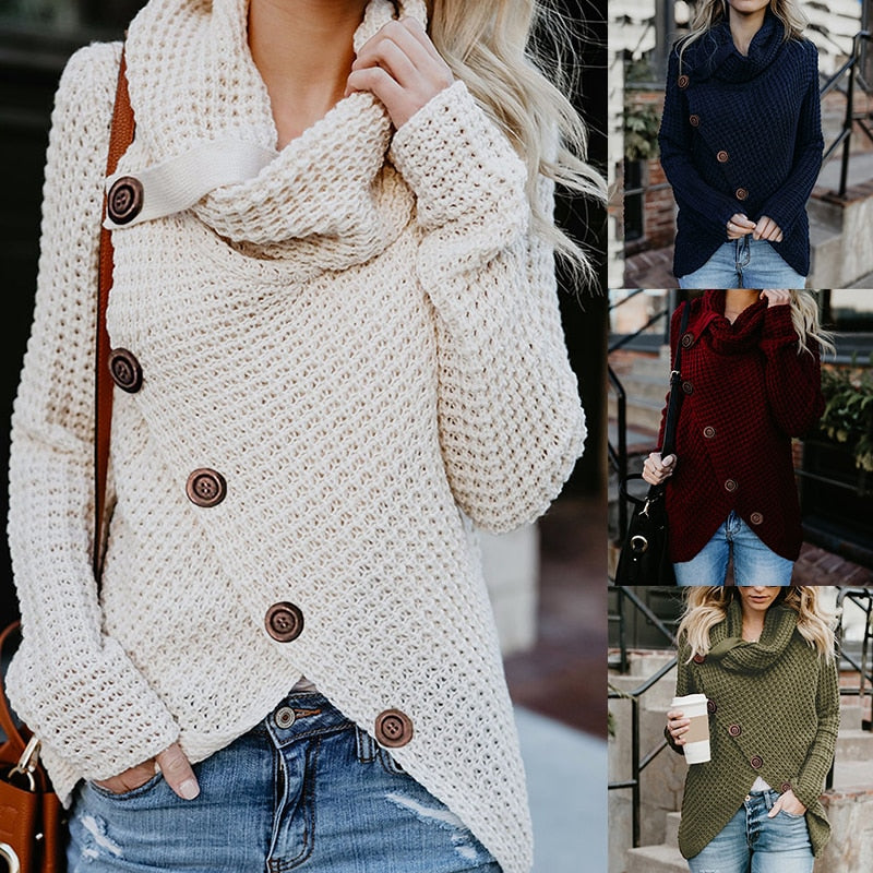 Klasse Winter-Strickjacke für Frauen