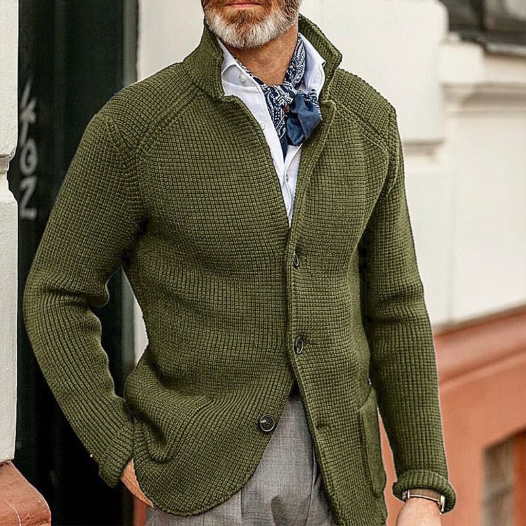 RAPHAEL · BLAU CARDIGAN