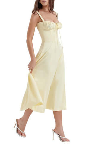 Midikleid ohne Ärmel Rosea