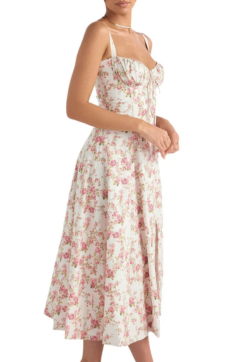 Midikleid ohne Ärmel Rosea