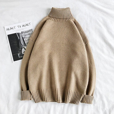 Einfach Klassisch Rollkragenpullover für Männer