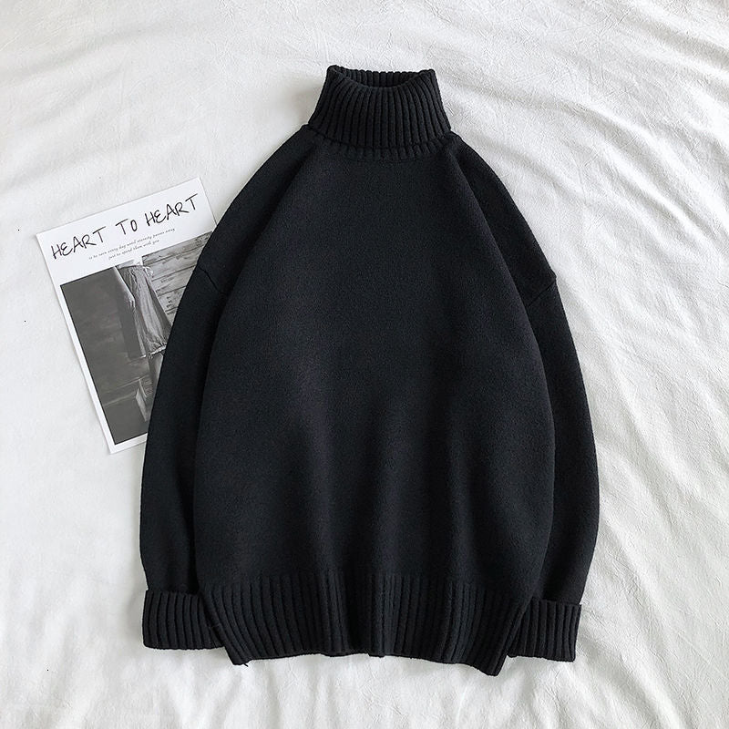 Einfach Klassisch Rollkragenpullover für Männer