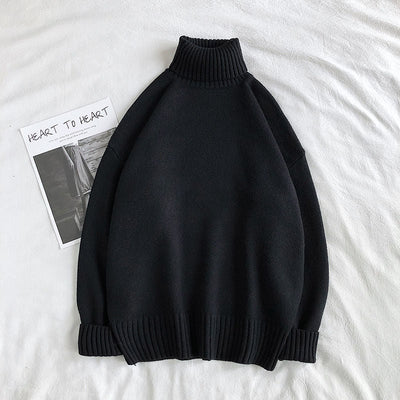 Einfach Klassisch Rollkragenpullover für Männer