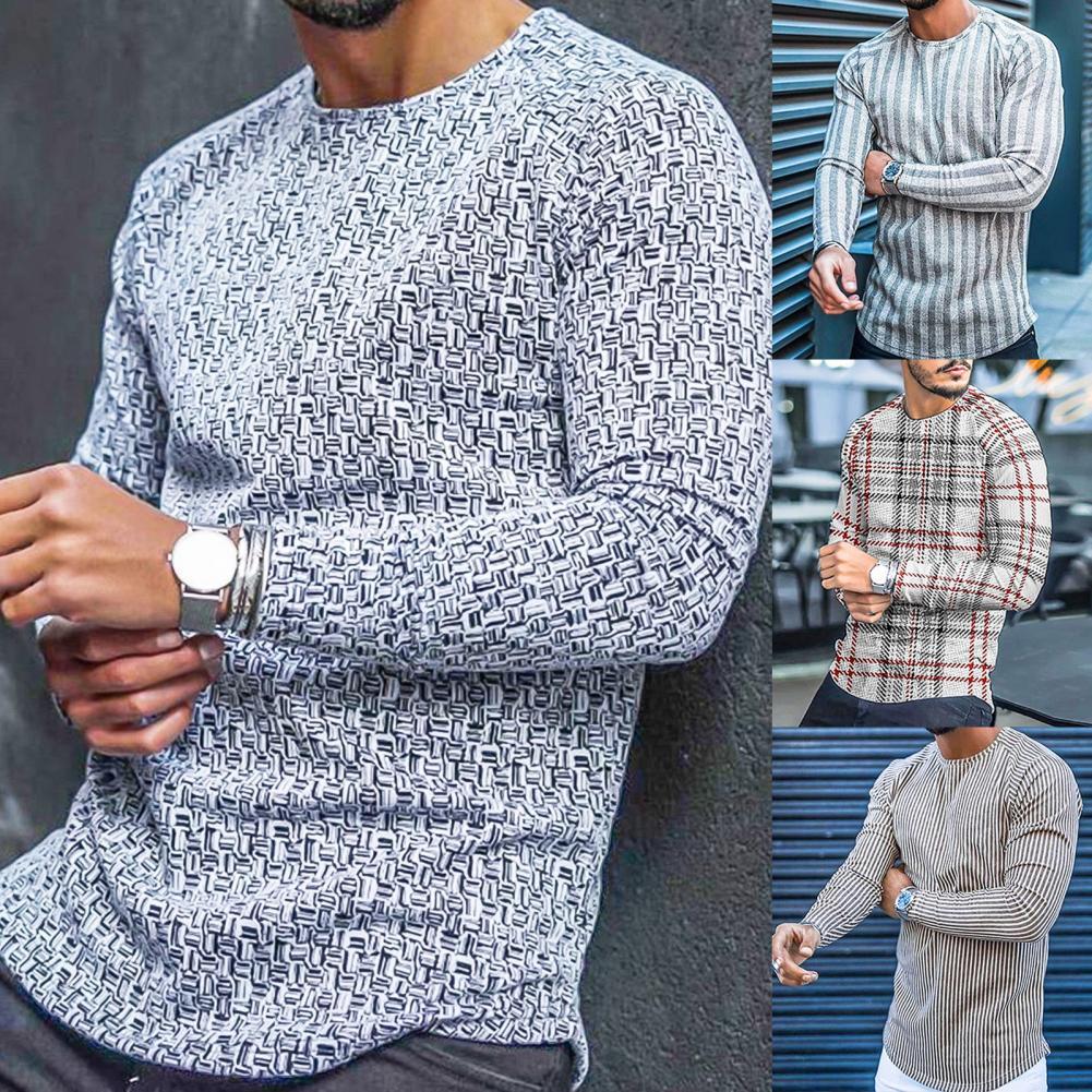 Lässiger Langarm-Winterpullover für Männer