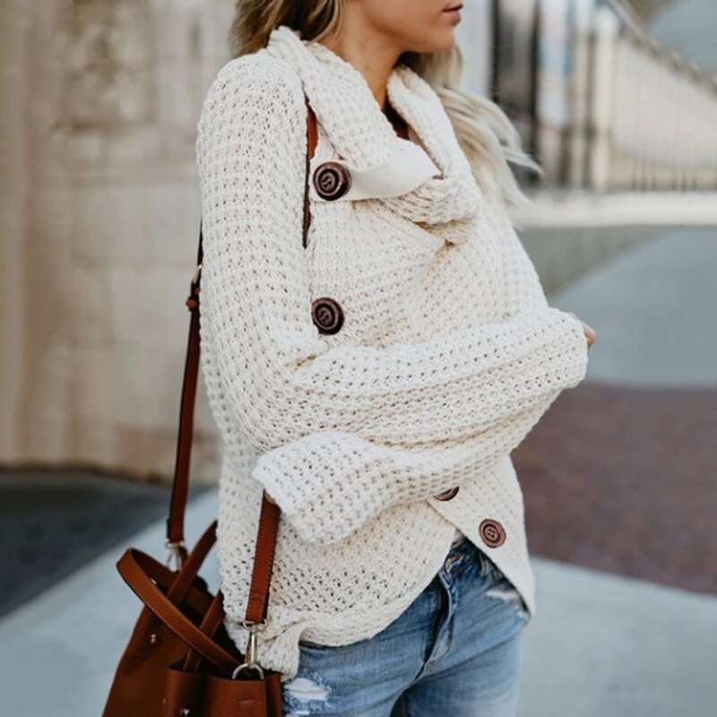 Klasse Winter-Strickjacke für Frauen