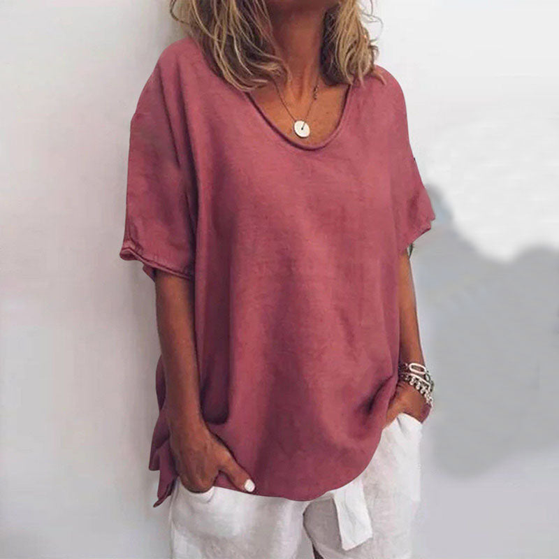 Julia | Lässiges Rundhals T Shirt