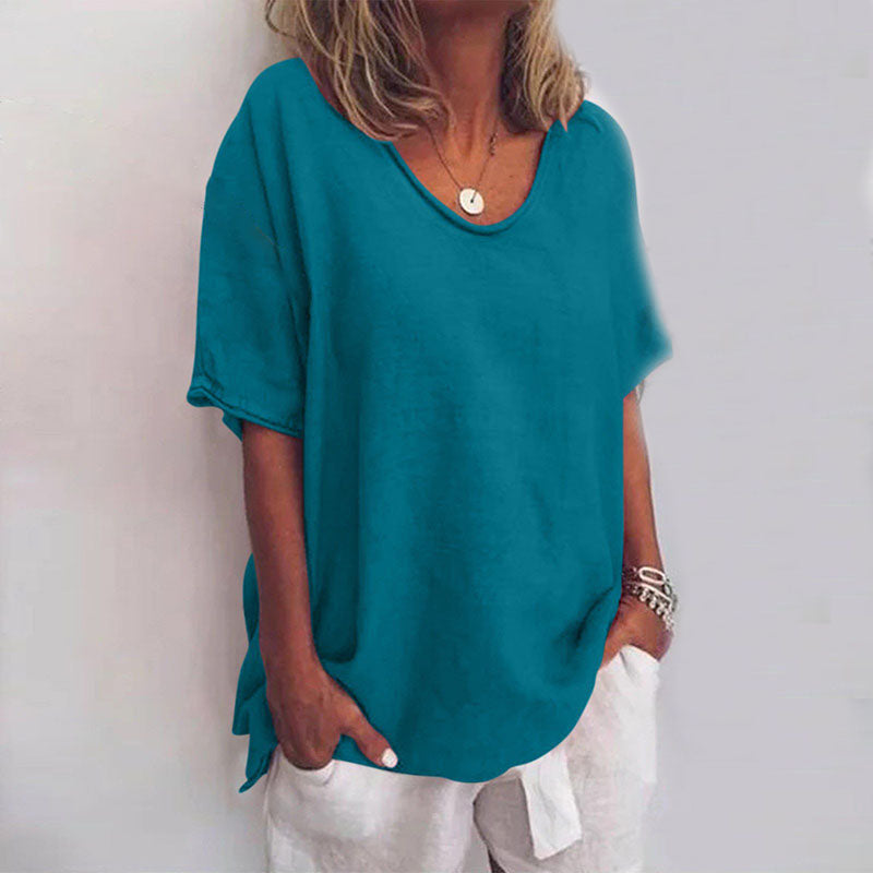 Julia | Lässiges Rundhals T Shirt