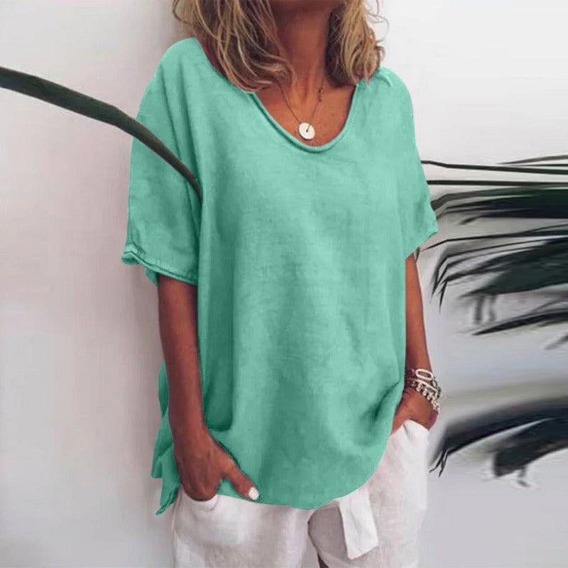 Julia | Lässiges Rundhals T Shirt