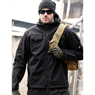 Tobias | Wasserabweisende Softshell Jacke mit Kapuze