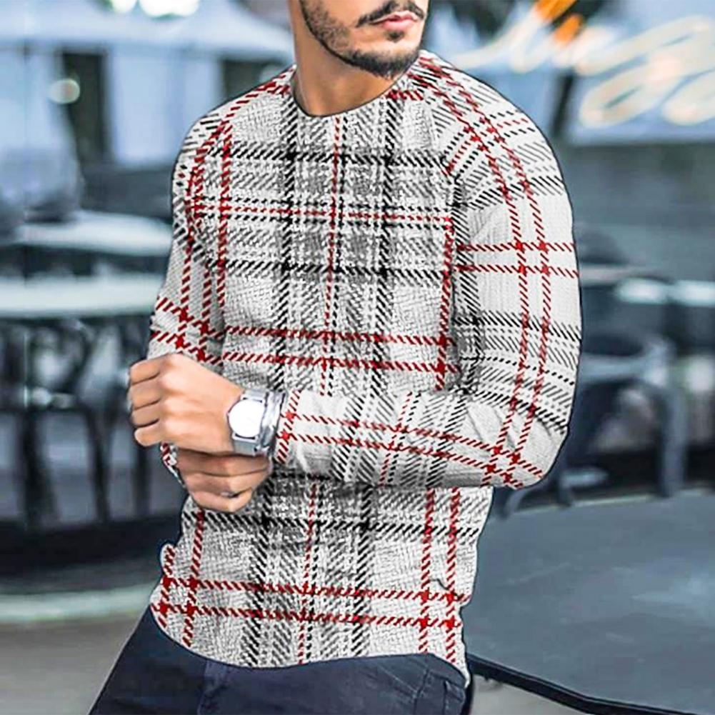 Lässiger Langarm-Winterpullover für Männer