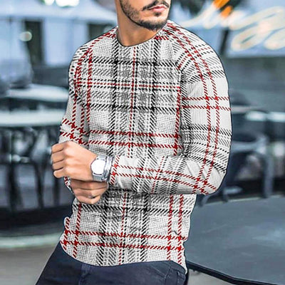 Lässiger Langarm-Winterpullover für Männer