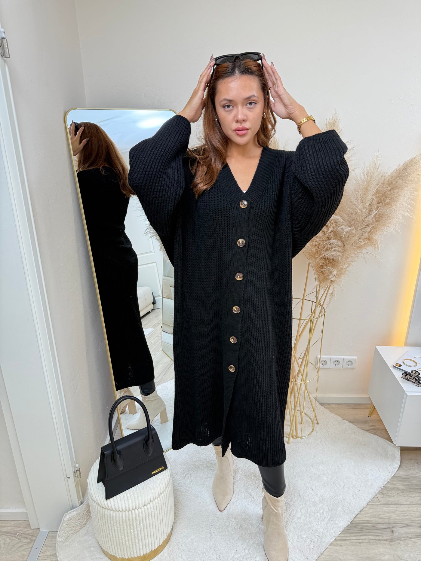 Strickkleid zum Knöpfen