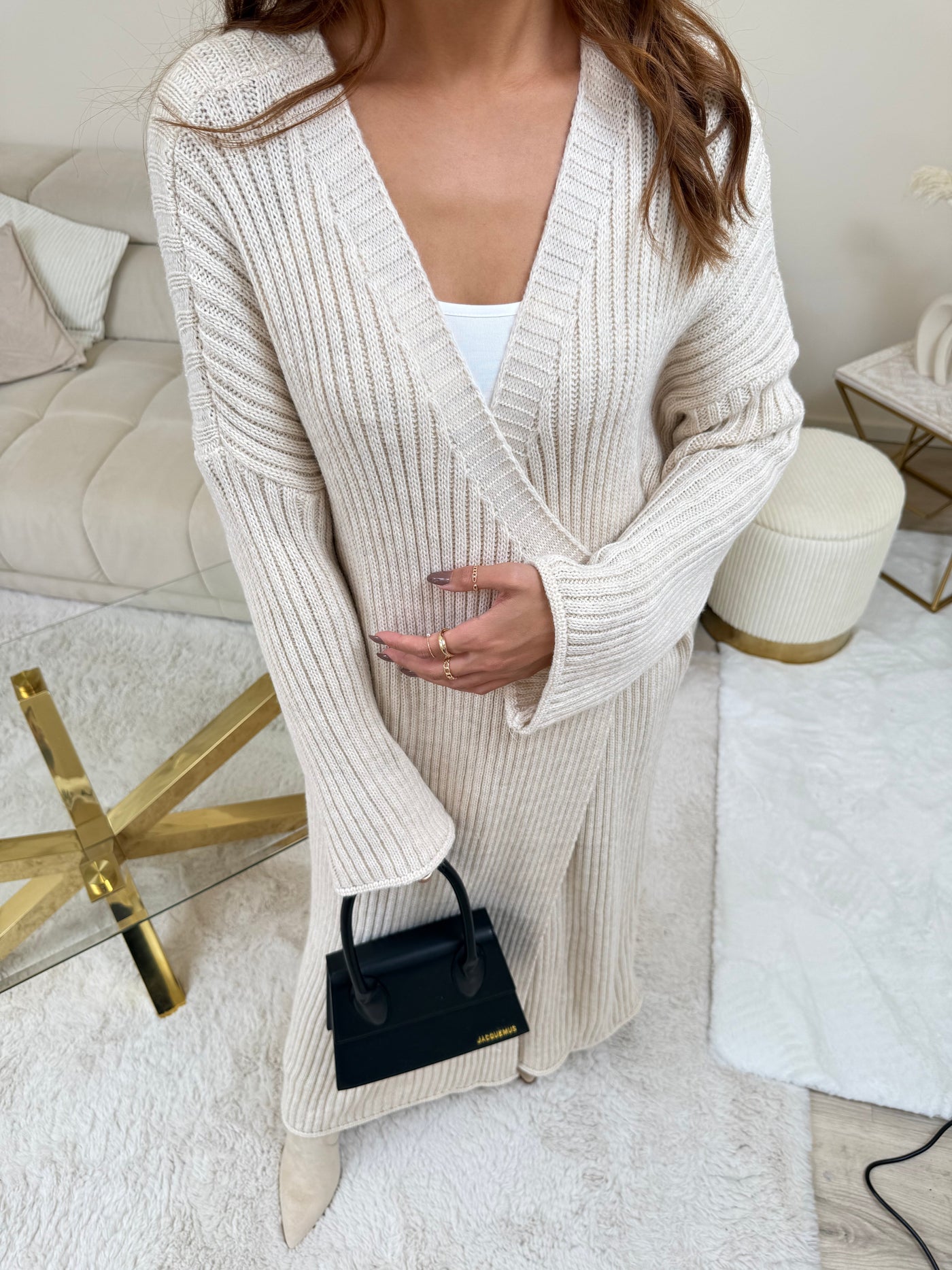 Strickkleid in Wickeloptik