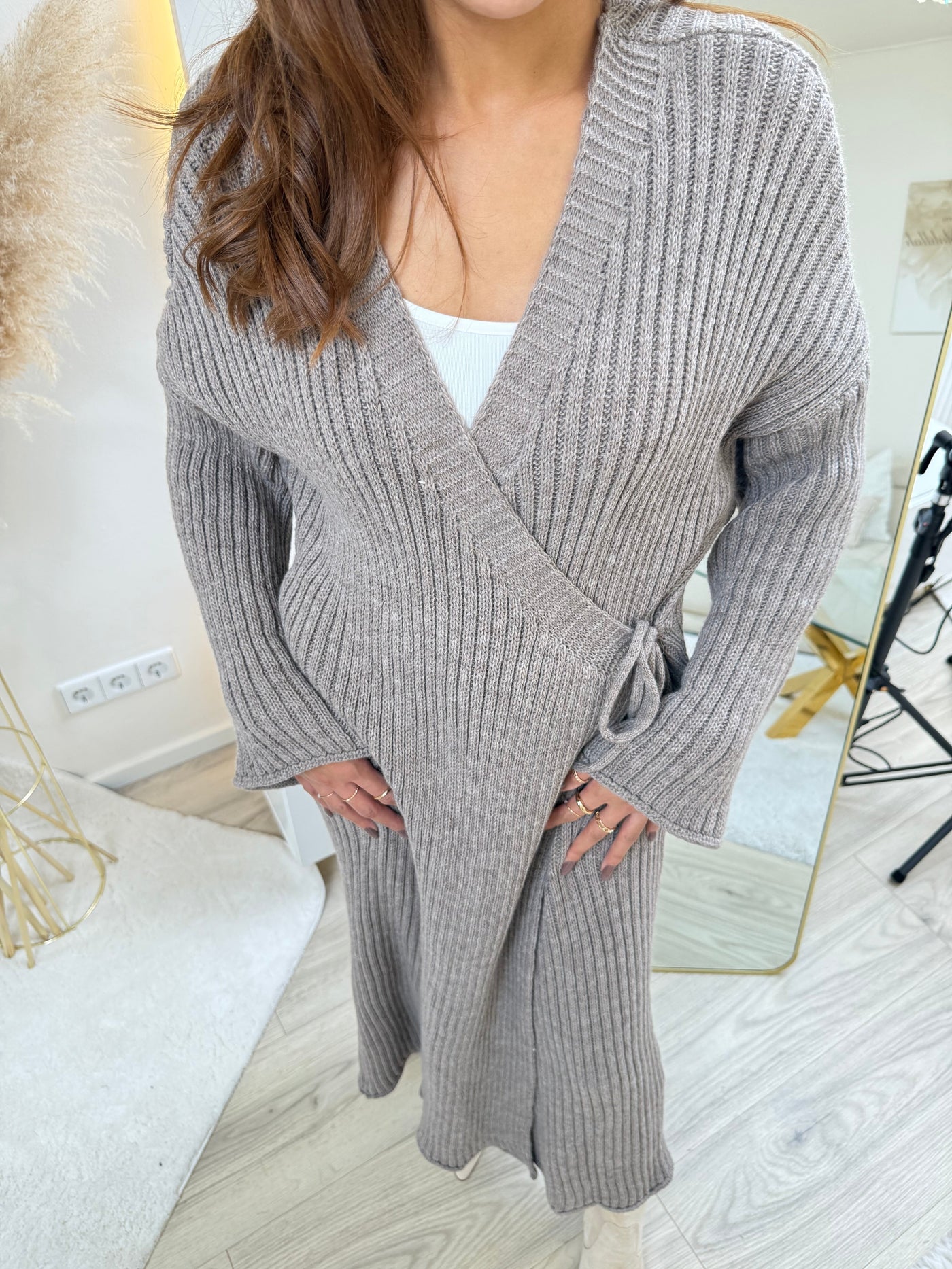 Strickkleid in Wickeloptik